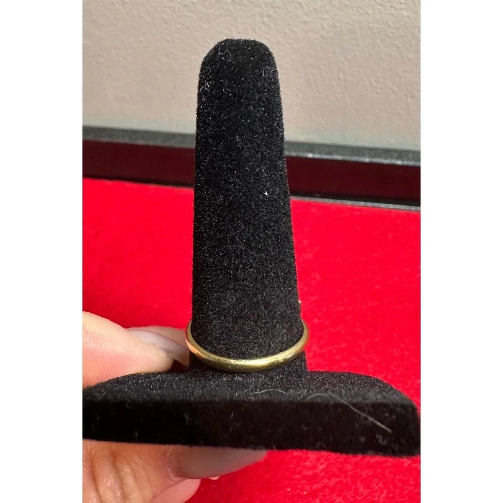 Vintage Ring Lot 2 Adjustable Gold Tone Statement Cocktail Rings